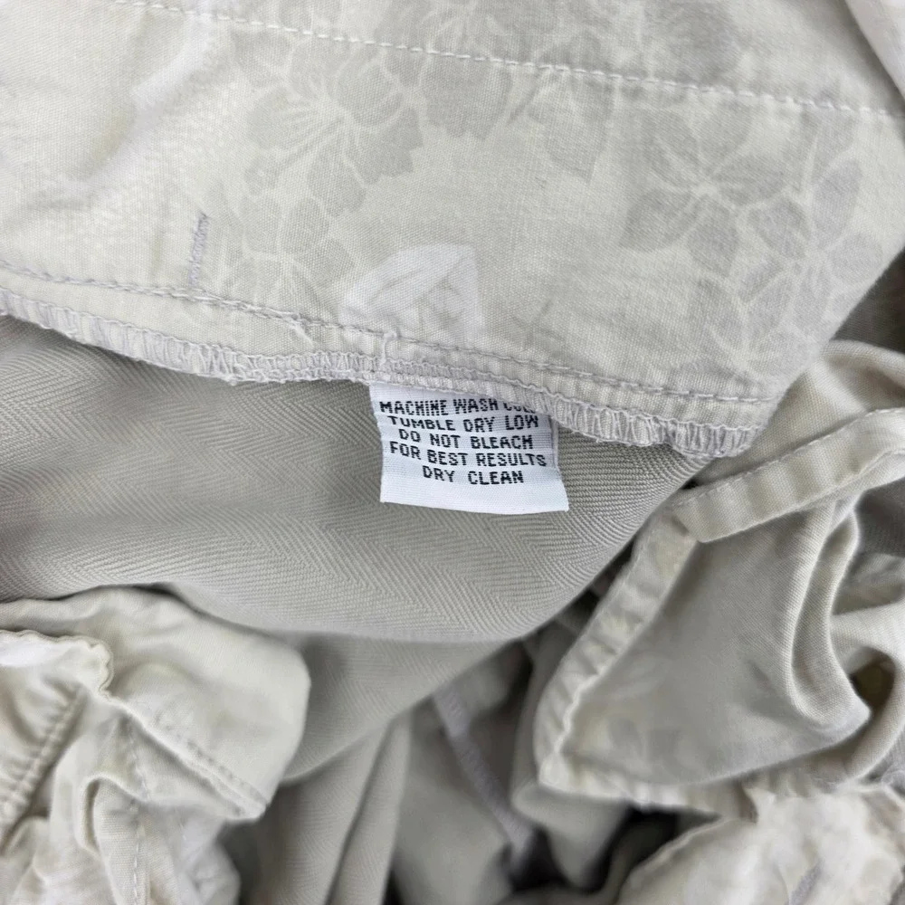 Tommy Bahama Relax Mens 40 100% Silk Herringbone Pleated Trousers Khaki Tan